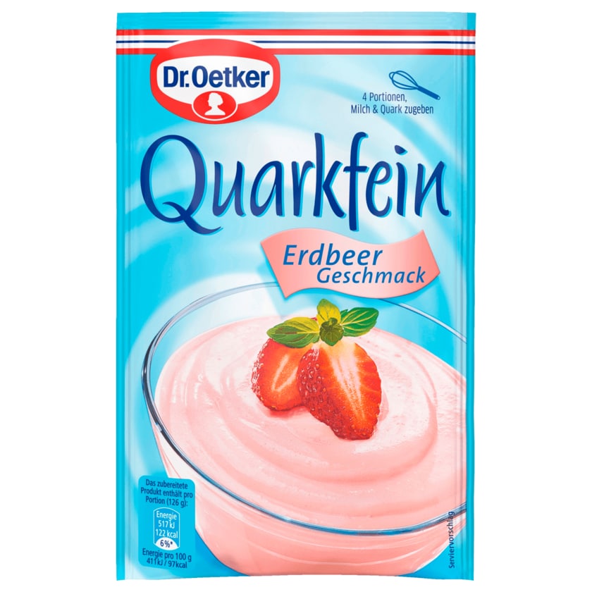 Dr. Oetker Quarkfein Erdbeer-Geschmack 56g